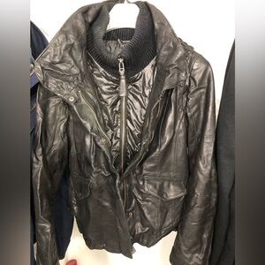 Luxury chic woman Mackage leather jacket size m